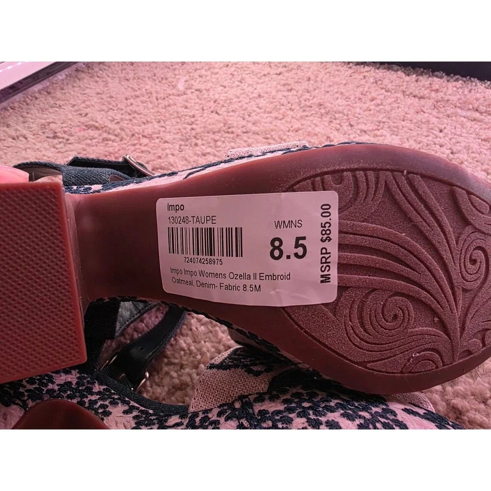 Impo Womens Ozella II Embroid Oatmeal,